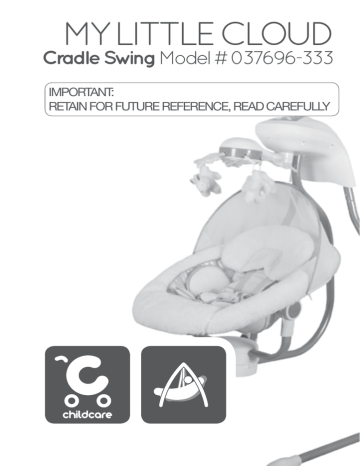 Childcare 037696 333 My Little Cloud Cradle Swing Owner s Manual Manualzz