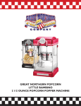 Great Northern Popcorn Little Bambino 2 1/2 Ounce Popcorn Popper Manual