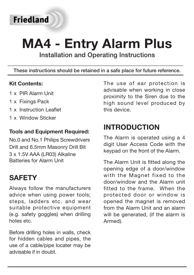 am i protected when i start a new pack