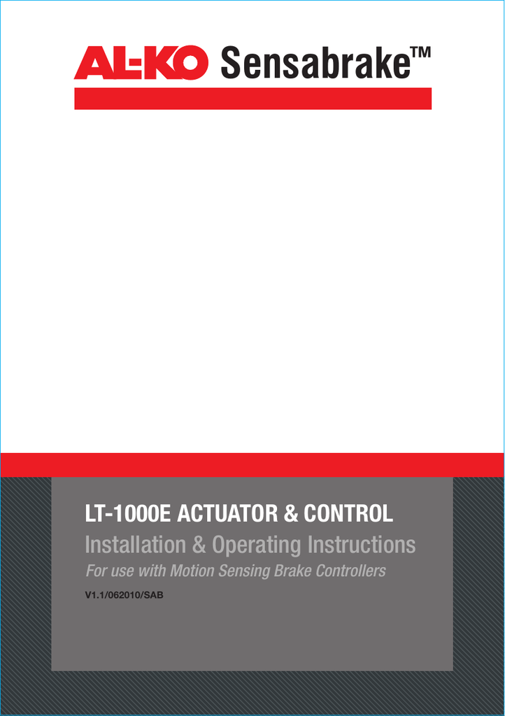 Sensabrake Lt 1000e Martin S Trailer Parts Manualzz Sensabrake Lt 1000e Martin S Trailer, Alko Electric Brakes Wiring Diagram Pdf