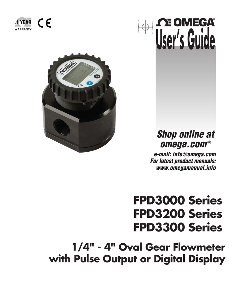 Oval Gear Flow Meters With Pulse Output Manualzz