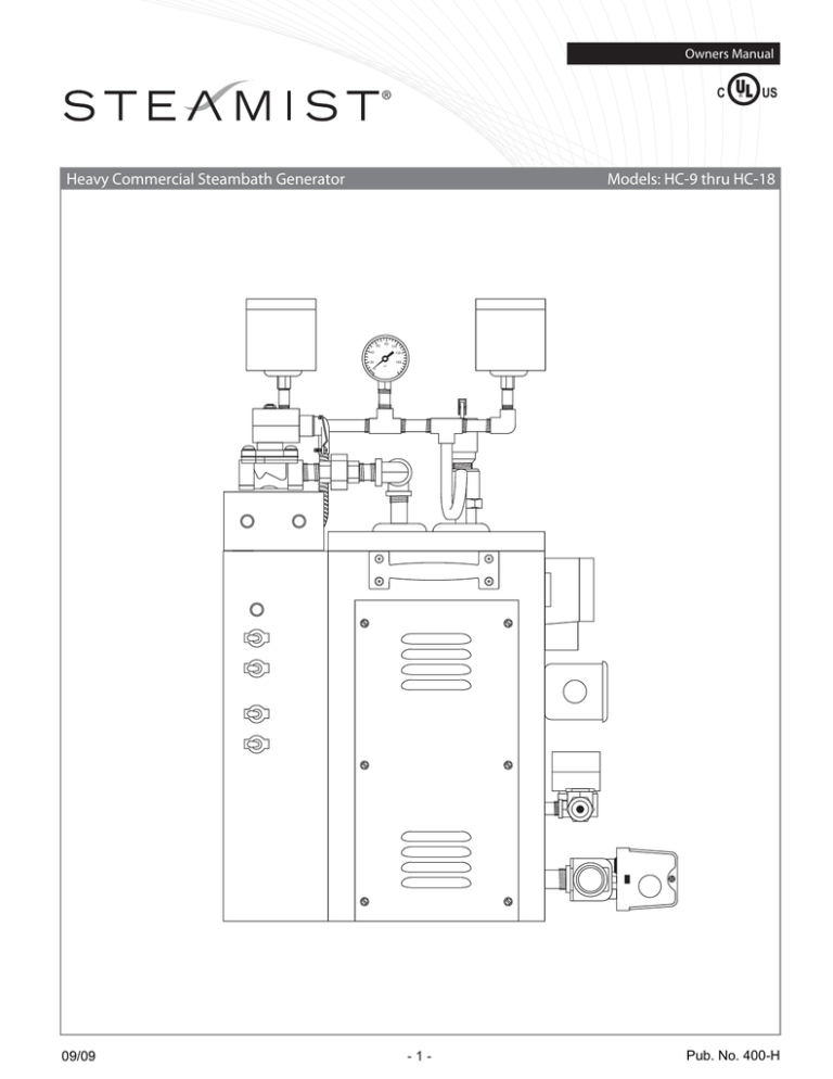 Steamist HC 918 owners manual Manualzz
