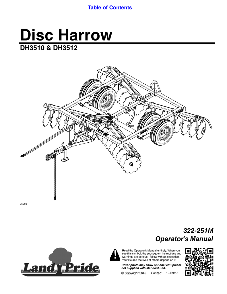 Disc Harrow Manualzz