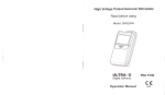 High Voltage Pulsed Galvanic Stimulator GM323HV Operation Manual