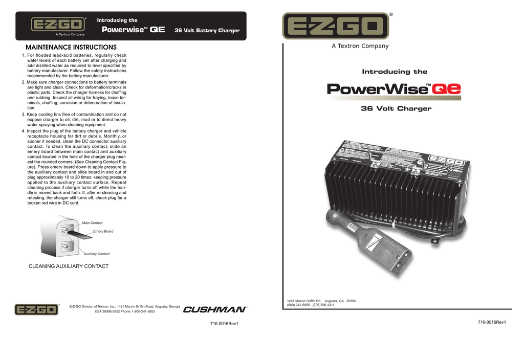 Powerwise Qe Ez Go Charger Service Manual