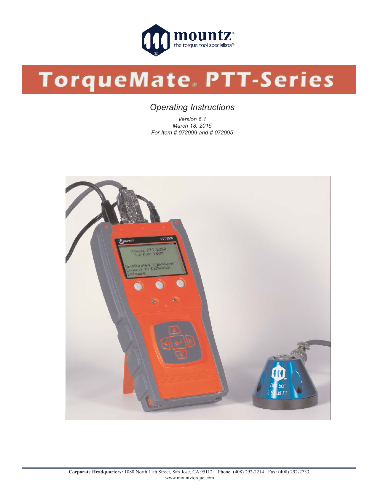 PTT Manual Mountz Torque Tools Manualzz