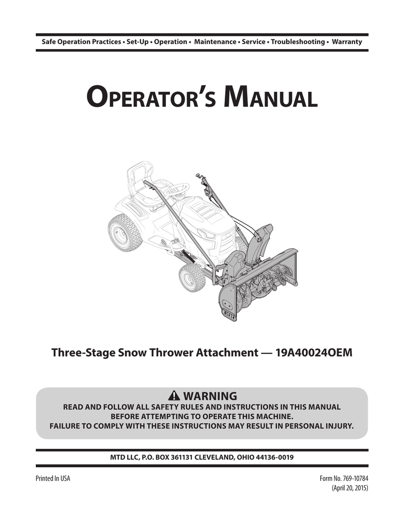 local mtd snowblower parts