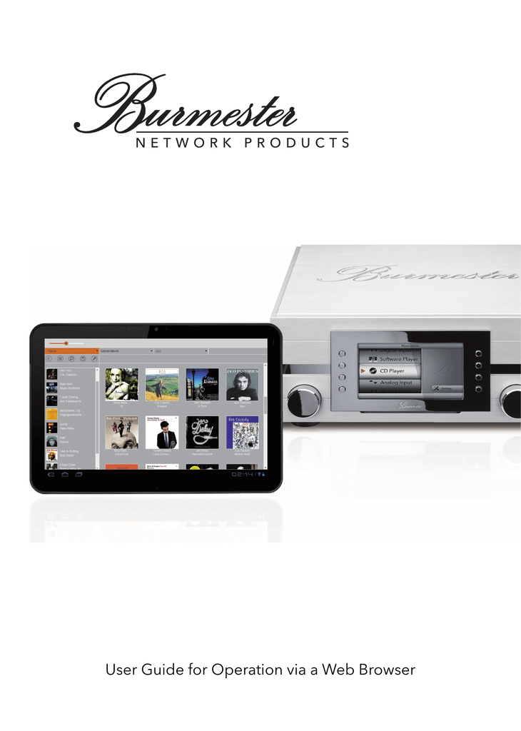 Web Interface Manual Burmester Network Products Support Area How To Download Tracks On The Computer 111 151 Only