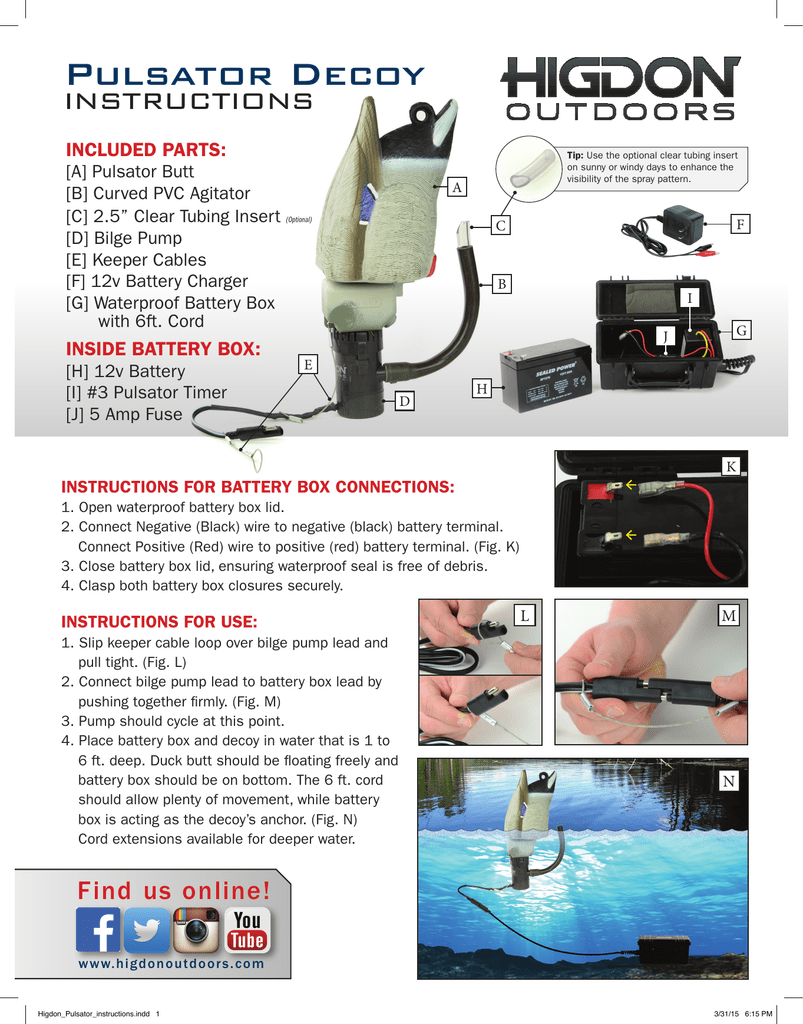 Sports & Fitness Higdon inLine Timer 3 Pulsator 2 Hunting & Fishing
