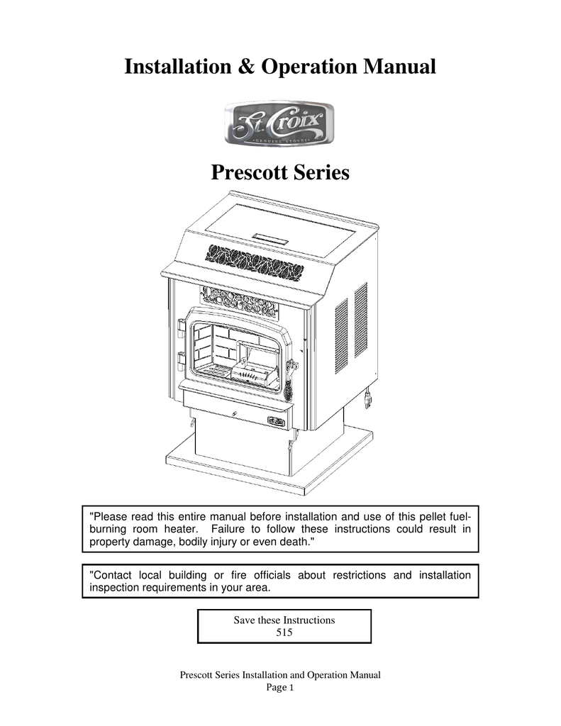 Owner`s Manual St. Croix Stoves Manualzz
