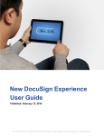 DocuSign Experience User Guide