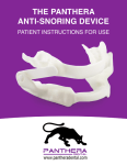 Panthera Anti-Snoring Device User Manual + AI Chat