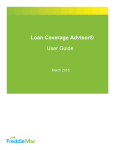 Freddie Mac Loan Coverage Advisor User Guide