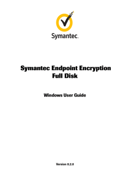 Symantec Endpoint Encryption Full Disk User Guide