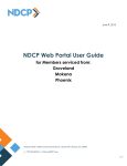 National DCP Web Portal User Guide