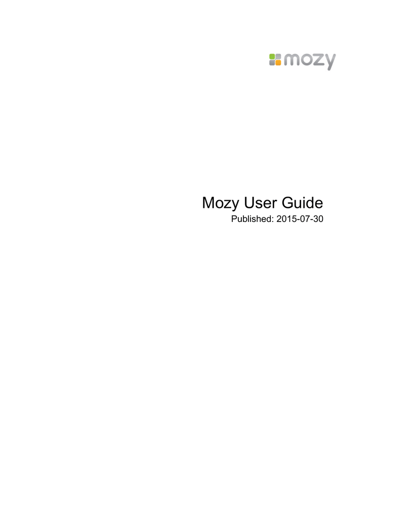 Mozy User Guide | Manualzz