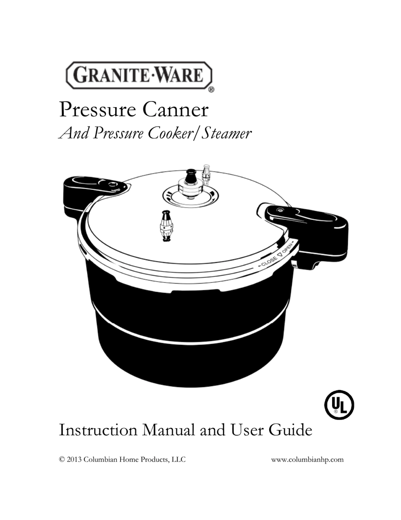 Granite Ware F0732-2 Pressure Canner and Cooker/Steamer, 12-Quart, Black by  Granite Ware