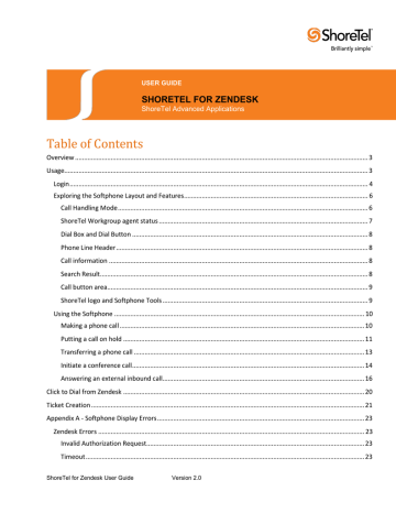 shoretel zendesk manualzz