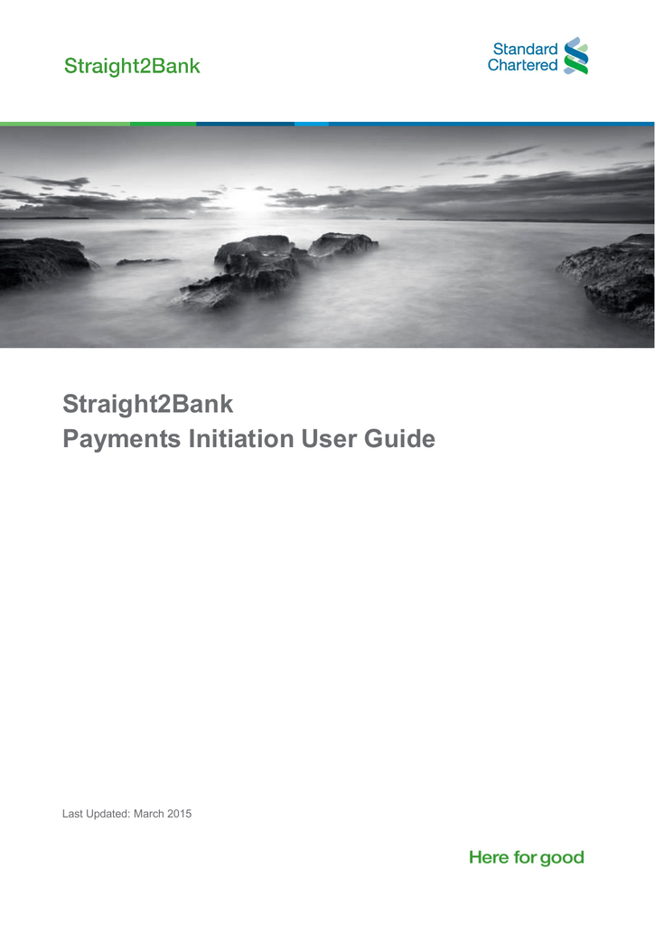 Straight2Bank Payments Initiation User Guide Manualzz