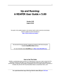 REAPER User Guide v 5.25 | Manualzz