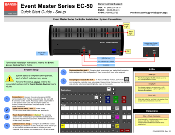 Event Master Series EC-50 Quick Start Guide | Manualzz