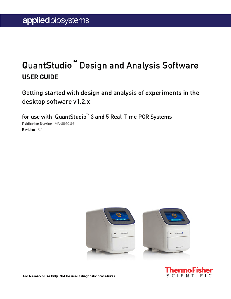 QuantStudio Design and Analysis desktop Software User Guide Manualzz