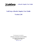 LabCorp e-Results Inquiry User Guide