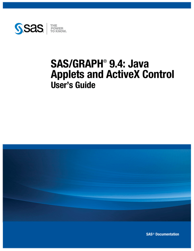 Sas Graph 9 4 Java Applets And Activex Control User S Guide Manualzz