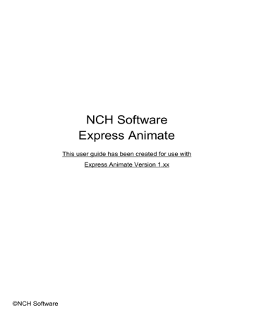 NCH Express Animate 9.30 download the last version for mac