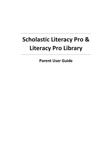 Scholastic Literacy Pro Literacy Pro Library Manualzz