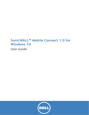 dell sonicwall vpn client windows 10