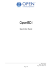 OpenEDI Quick User Guide