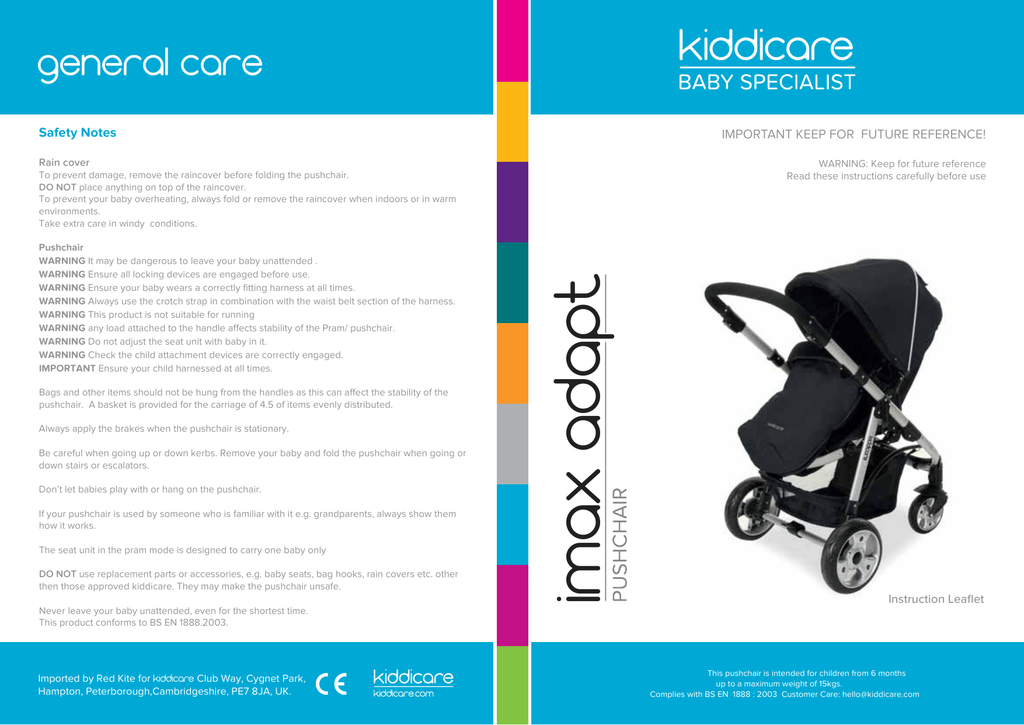 kiddicare pushchairs