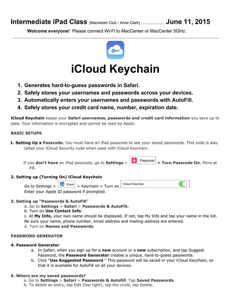 Icloud Keychain Manualzz