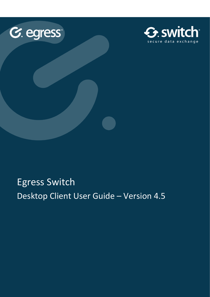 Egress Switch Manualzz