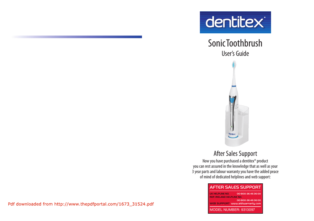 dentitex sonic toothbrush