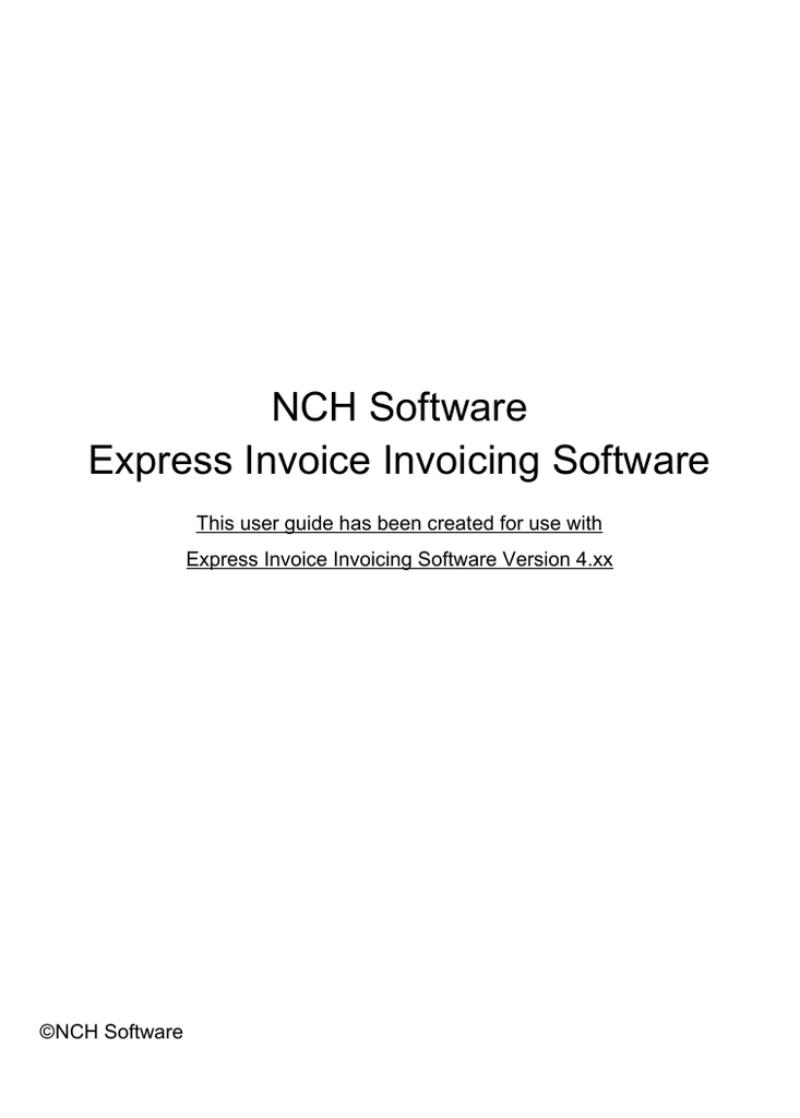 Nch software code generator