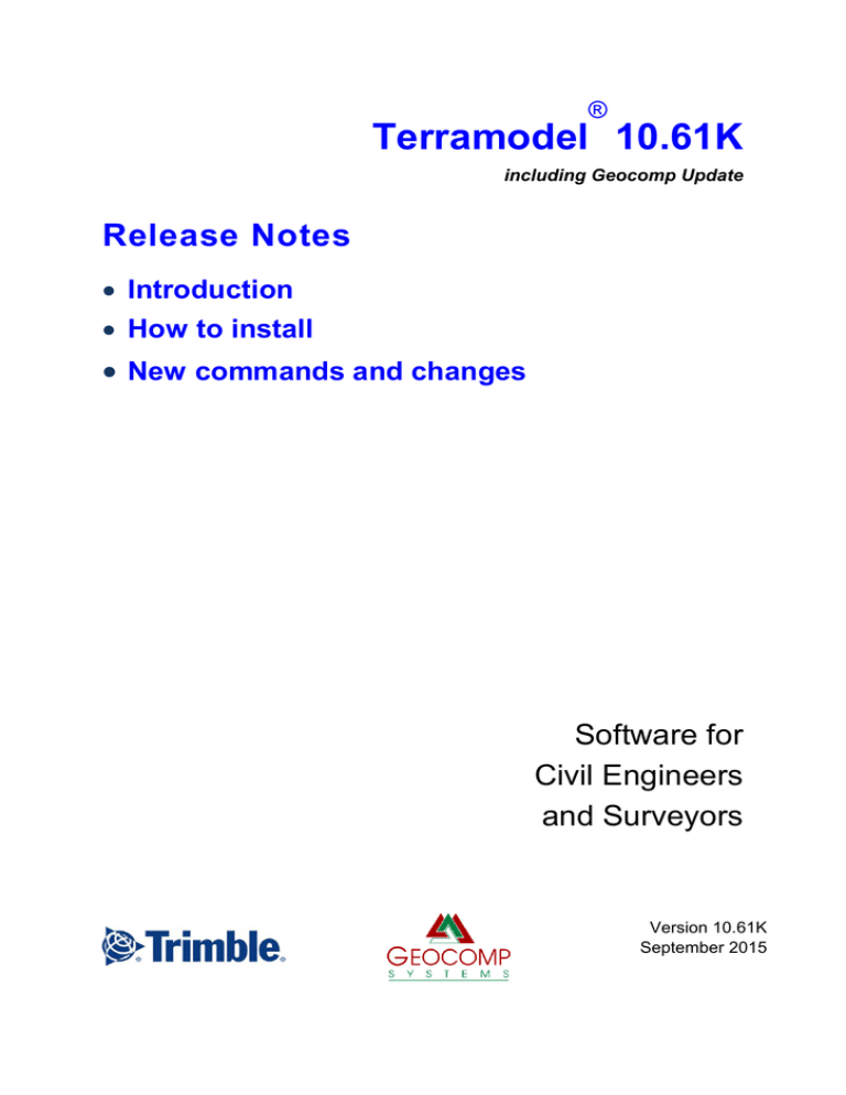 terramodel 10.6 software download geocomp
