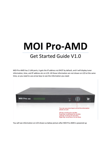 PIKO MOI Pro-AMD Get Started Manual | Manualzz