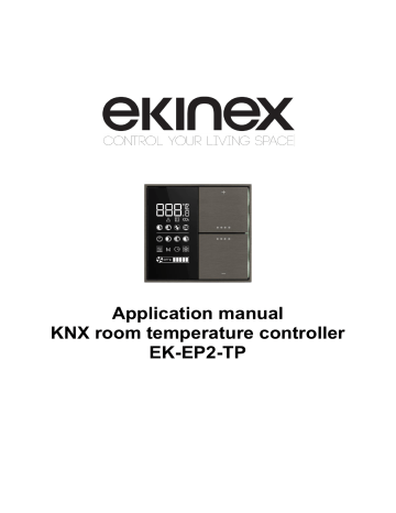 Application manual KNX room temperature controller EK | Manualzz