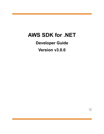 Aws Sdk For Net Developer Guide Manualzz