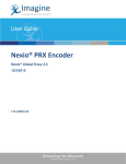 Nexio Global Proxy 3.5 User Guide