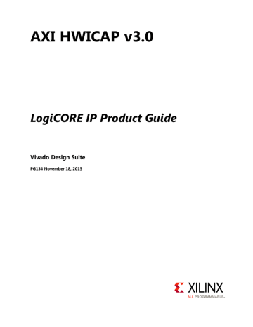 AXI HWICAP v3.0 Product Guide | Manualzz