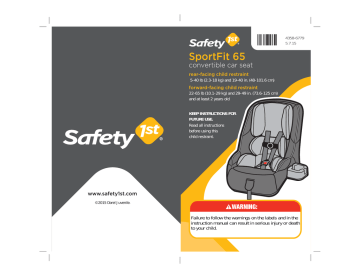 Sportfit 65 outlet convertible car seat