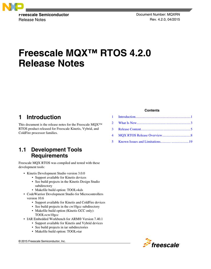 freescale mqx rtos freescale mqx rtos