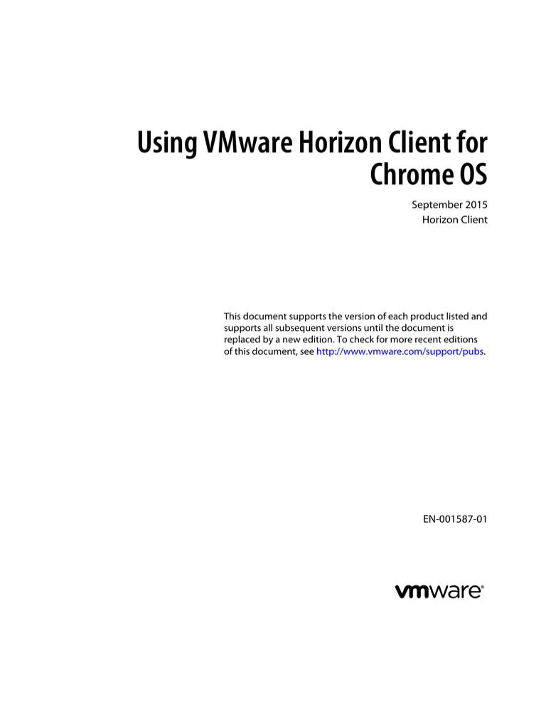 vmware horizon client for chrome