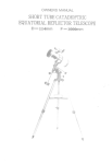 telescope Short Tube Catadiptric Equatorial Reflector Owner's Manual