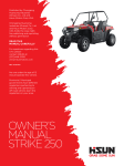 HISUN Strike 250 Owner's Manual