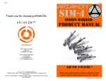 ARIAKON SIM-4 SIM-4 Product Manual