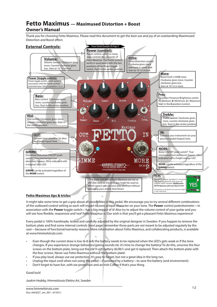 Himmelstrutz Elektro Art Fetto C-Luxe - その他楽器、手芸、コレクション